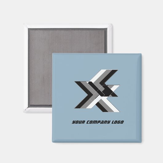 会社のロゴパーソナライズされた、テキストの追加 マグネット (正面/裏面)