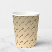 会社のロゴパーソナライズされた、テキストの追加 紙コップ (左)