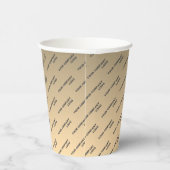 会社のロゴパーソナライズされた、テキストの追加 紙コップ (右)