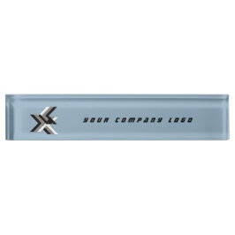 会社のロゴパーソナライズされた、 デスクネームプレート