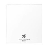 会社のロゴパーソナライズされた、 ノートパッド (正面)