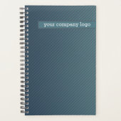 会社のロゴパーソナライズされた、 プランナー手帳 (正面)