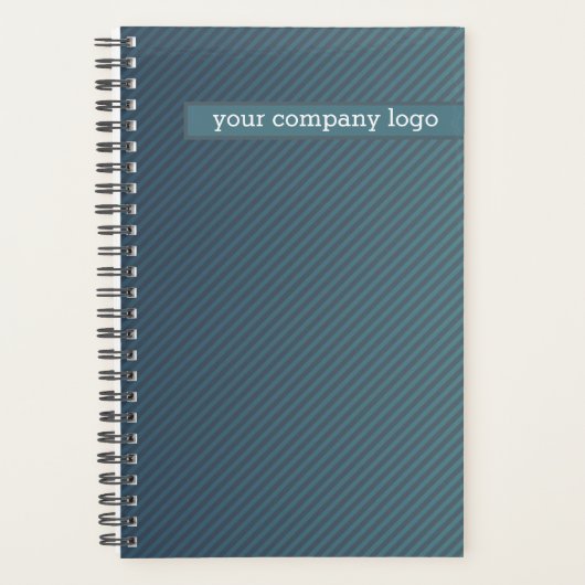 会社のロゴパーソナライズされた、 プランナー手帳 (正面)
