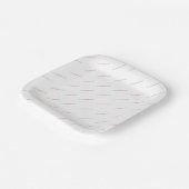 会社のロゴパーソナライズされた ペーパープレート (傾斜あり)