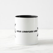 会社のロゴパーソナライズされた、 マグカップ (中央)