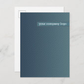 会社のロゴパーソナライズされた、 案内ポストカード (正面/裏面)