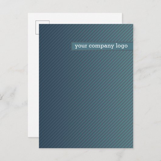 会社のロゴパーソナライズされた、 案内ポストカード (正面/裏面)