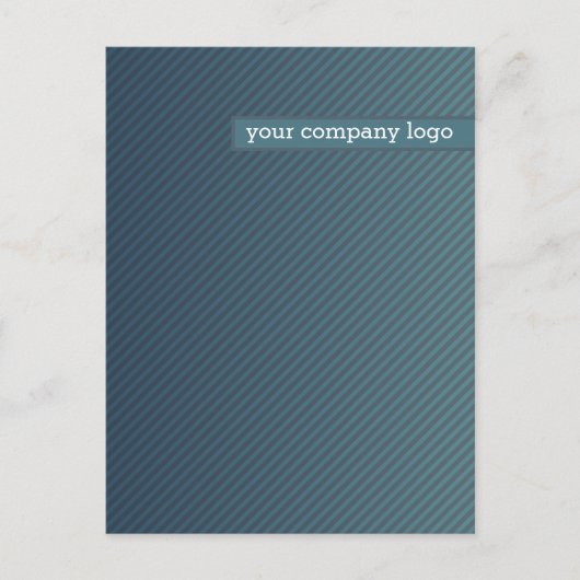 会社のロゴパーソナライズされた、 案内ポストカード (正面)