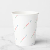 会社のロゴパーソナライズされた   紙コップ (裏面)