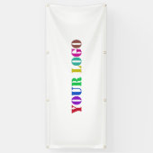 会社のロゴビジネスのプロモーションのバナー 横断幕 (縦)