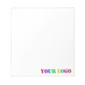 会社のロゴビジネスのプロモーションメモ帳 ノートパッド (正面)