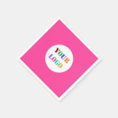 会社のロゴビジネスナプキンカスタムの色 スタンダードカクテルナプキン (角)