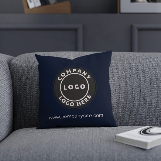 会社のロゴビジネスブランドNavy Blueの作成 クッション