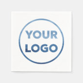 会社のロゴビジネス企業のイベント スタンダードカクテルナプキン (正面)