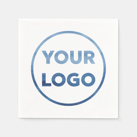 会社のロゴビジネス企業のイベント スタンダードカクテルナプキン (正面)