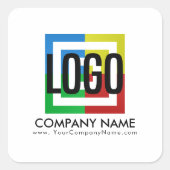 会社のロゴビジネス詳細の作成 スクエアシール (正面)