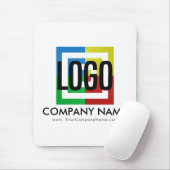 会社のロゴビジネス詳細の作成 マウスパッド (マウス)