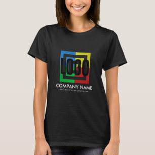 会社のロゴビジネス詳細の作成 Tシャツ