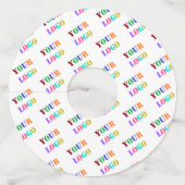 会社のロゴフォトビジネスワイングラスラベル ワイングラスタグ (裏面)