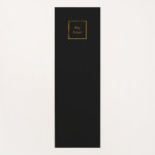 会社のロゴブラッククラシックビジネススタジオ ヨガマット (正面)