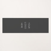 会社のロゴプロモーション用ダークグレー ヨガマット (裏面(横))