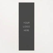 会社のロゴプロモーション用ダークグレー ヨガマット (正面)