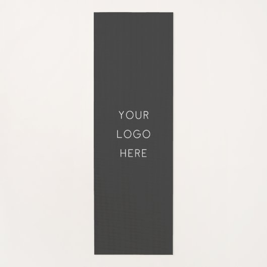 会社のロゴプロモーション用ダークグレー ヨガマット (正面)