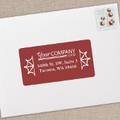 会社のロゴホリデーブルゴーニュ差出人住所 ラベル