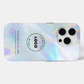 会社のロゴホログラフィックの企業の従業員 Case-Mate iPhoneケース (裏面 (横))