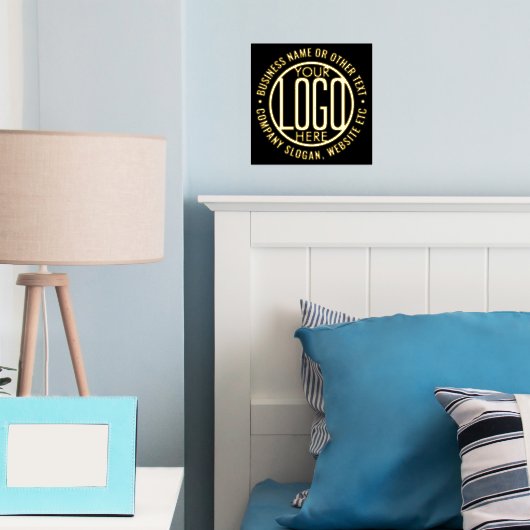 会社のロゴモダンビジネスエレガントプロモーション 箔ポスター (インサイチュ (寝室))