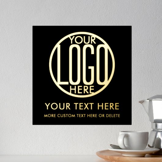 会社のロゴモダンビジネスミニマルプロモーション 箔ポスター (インサイチュ (カウンター2))