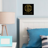 会社のロゴモダンビジネスミニマルプロモーション 箔ポスター (インサイチュ (寝室))