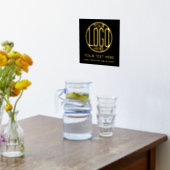 会社のロゴモダンビジネスミニマルプロモーション 箔ポスター (レイダウン (キッチン))