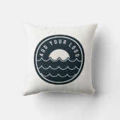 会社のロゴモダン会社 クッション (裏面)