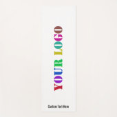 会社のロゴヨガマットの例のカスタム文字 ヨガマット (正面)