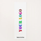 会社のロゴヨガマットの例のカスタム文字 ヨガマット (裏面)