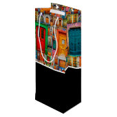 会社のロゴヴィンテージドアありがとうお客様のギフト ワインギフトバッグ (裏面アングル)