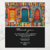 会社のロゴヴィンテージ・ドアをご紹介 ワインラベル (シングルラベル)