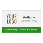 会社のロゴ付きプロモーション磁気名タグ 名札 (正面)