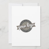 会社のロゴ付き通年ビューカレンダー 招待状 (裏面)