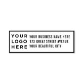 会社のロゴ住所ラバースタンプ自己インク セルフインキングスタンプ (デザイン)