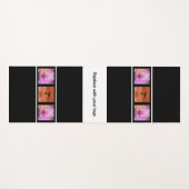 会社のロゴ写真コラージュ白黒 ヨガマット (正面(横))