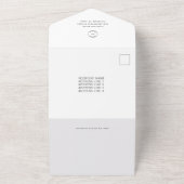 会社のロゴ写真2026カレンダーのクリスマスカード オールインワン招待状 (外側)