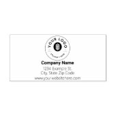 会社のロゴ名と住所 セルフインキングスタンプ (デザイン)