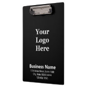 会社のロゴ名の白黒のアドレス電話番号 クリップボード (左)