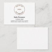 会社のロゴ名の連絡詳細 名刺 (正面/裏面)