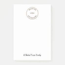 会社のロゴ名タイポグラフィ ポストイット