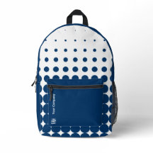 会社のロゴ名ハーフトーンブルーホワイト