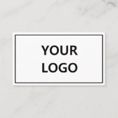 会社のロゴ名情報パーソナライズされた名刺 名刺 (正面)