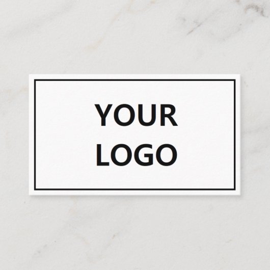 会社のロゴ名情報パーソナライズされた名刺 名刺 (正面)